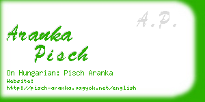 aranka pisch business card